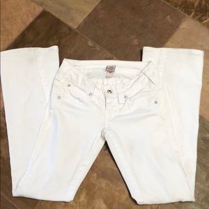 White True Religion Jeans with Bling!